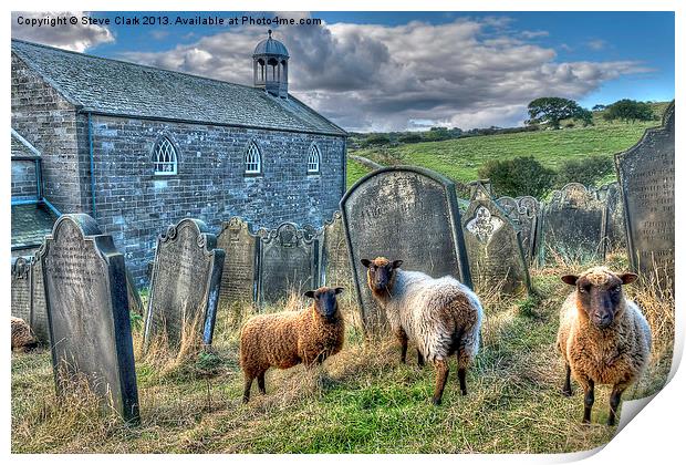 The Flock - Old St Stephen s Church Print by Steve H Clark