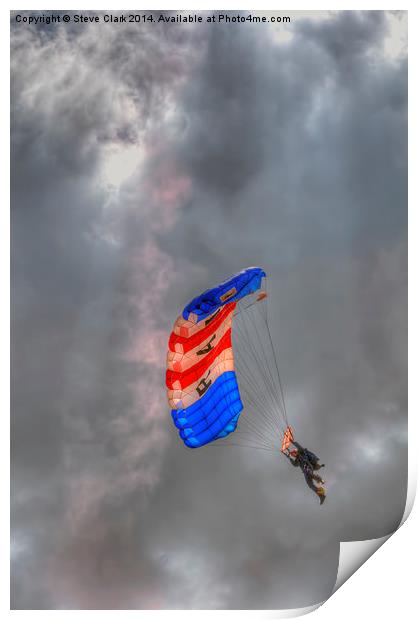 RAF Falcons Parachute Display Team Print by Steve H Clark