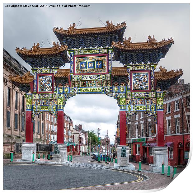 Gateway to Chinatown - Liverpool Print by Steve H Clark