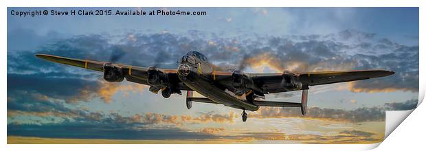  Lancaster Panorama Print by Steve H Clark