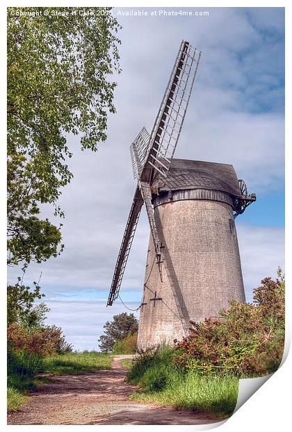  Bidston Windmill Print by Steve H Clark