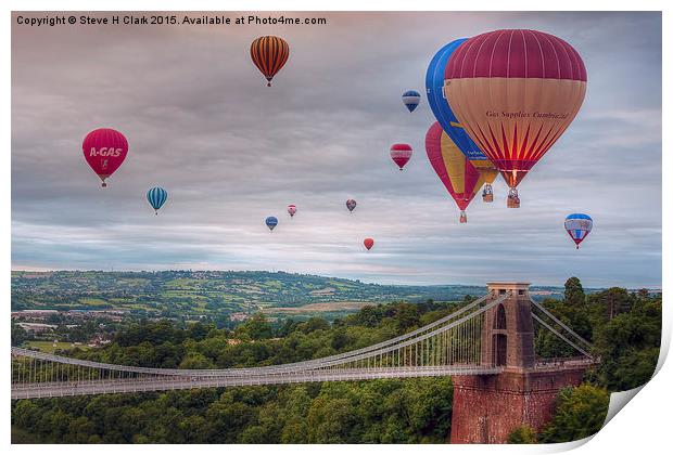  02 Bristol Balloon Fiesta Print by Steve H Clark