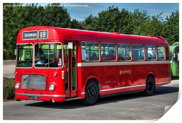  Red and White RS 167 - Bristol RESL6L #1 Print by Steve H Clark