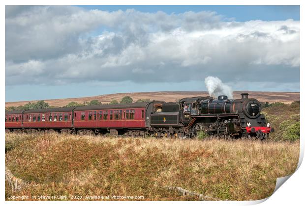 BR Standard Class 4MT Steam Locomotive Print by Steve H Clark