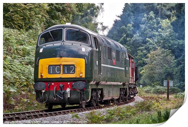 British Railways Warship Class 42 Print by Steve H Clark