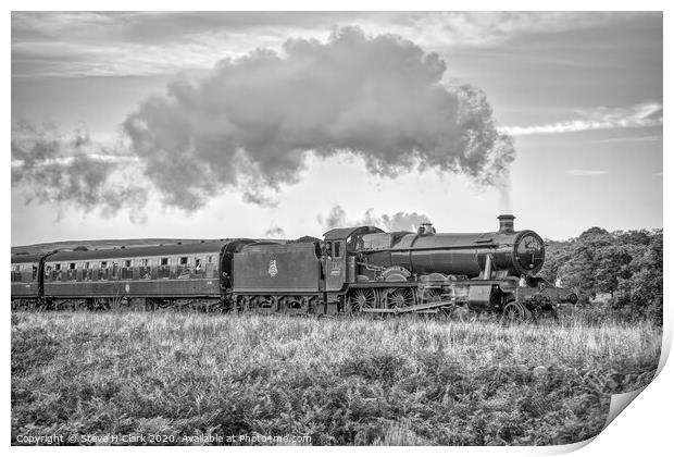 Witherslack Hall - Black and White Print by Steve H Clark