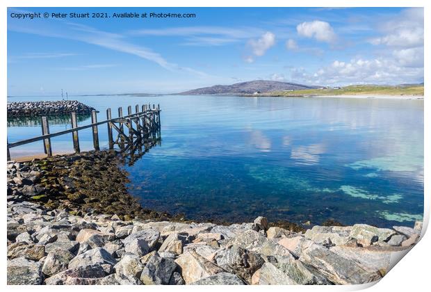 Eriskay is an island in the Outer Hebrides and is located betwee Print by Peter Stuart