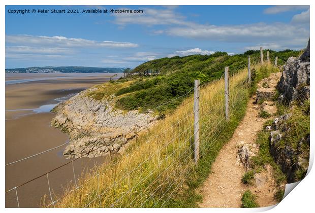 The Lancashire Way at Silverdale and Arnside  Print by Peter Stuart