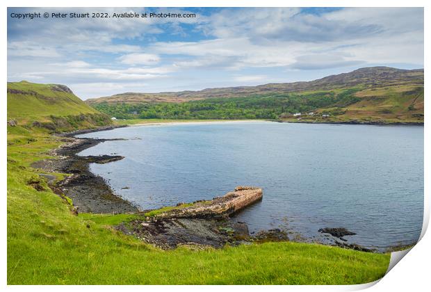Calgary bay on the isle of mull Print by Peter Stuart