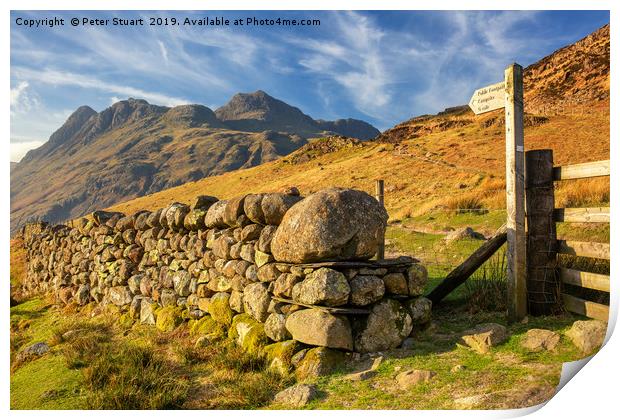 The Langdale Pike Print by Peter Stuart
