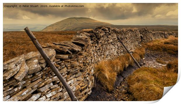Pen-y-ghent and the Yorkshire 3 Peaks Print by Peter Stuart