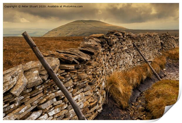 Pen-y-ghent and the Yorkshire 3 Peaks Print by Peter Stuart