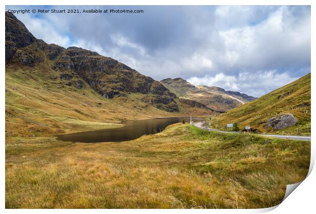 The REST & BE THANKFUL on the A83 Print by Peter Stuart