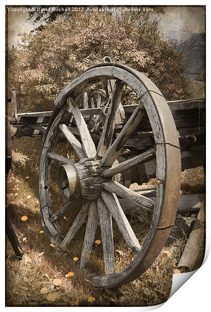 Wagon Wheel Print by David Birchall