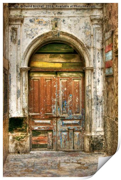 Mysterious Medina Doorway Print by David Birchall