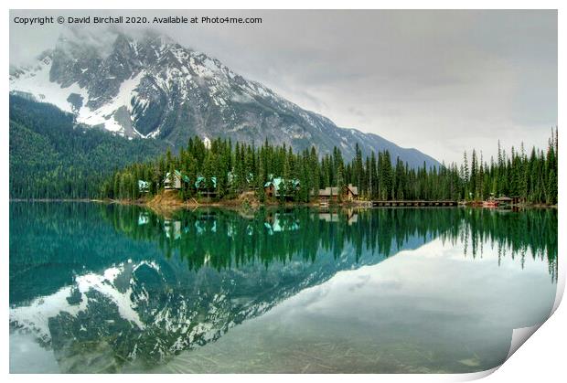 Emerald Lake, Canada Print by David Birchall