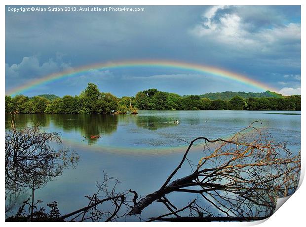 Reflections of a Rainbow Print by Alan Sutton