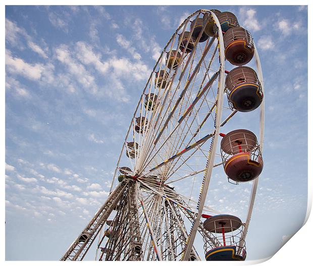 Ferris wheel Print by A B