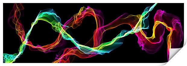 Ribbons of Light Print by Rock Weasel Designs