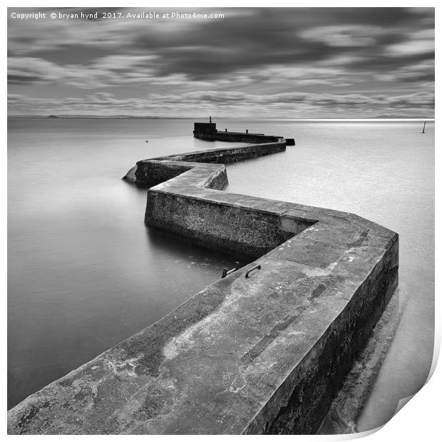 Breakwater Print by bryan hynd