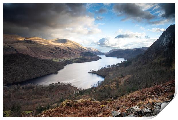 Unsettled Thirlmere Print by Dan Kemsley