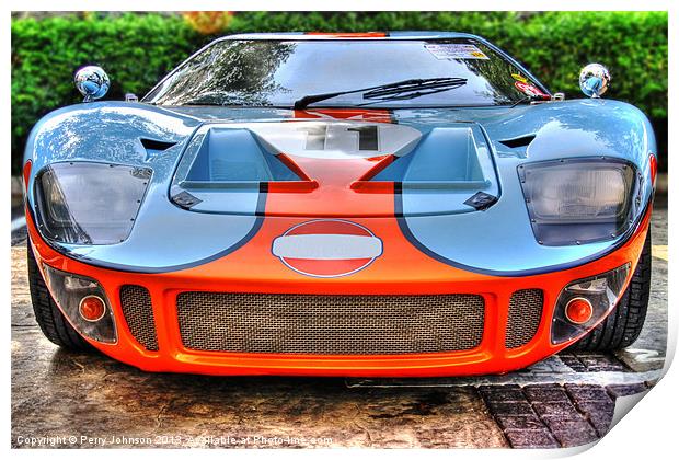 Ford GT Print by Perry Johnson