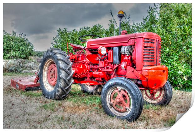 Pats Tractor Print by Perry Johnson