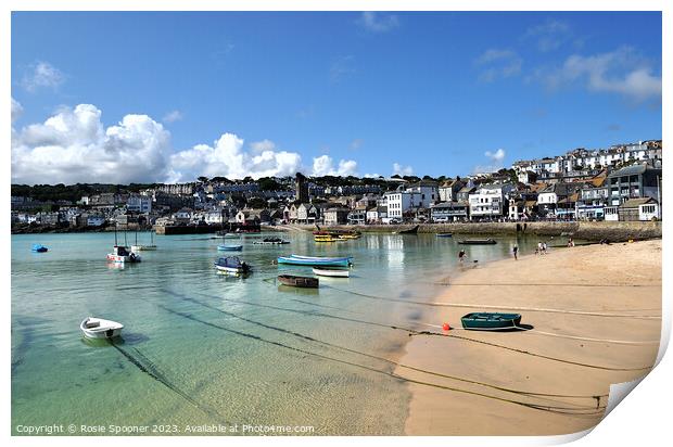 Early morning at St Ives  Print by Rosie Spooner