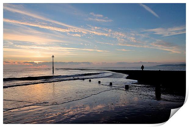  Sunrise at Teignmouth Beach  Print by Rosie Spooner