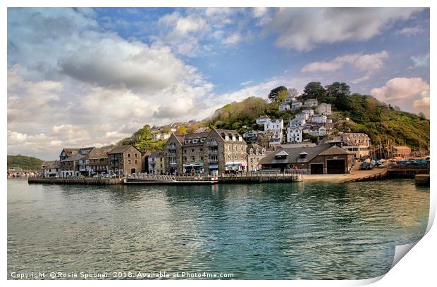 Looking over the Looe River towards East Looe  Print by Rosie Spooner