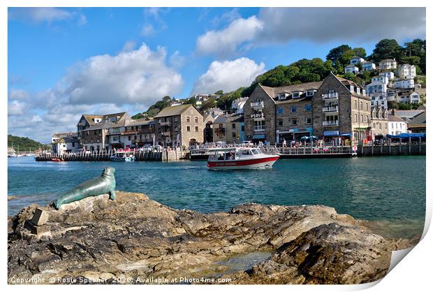 Nelson overlooking the River Looe in Cornwall  Print by Rosie Spooner