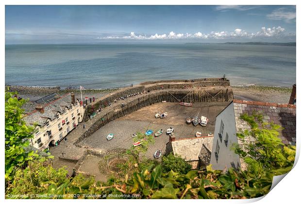 Looking Down on Clovelly  Print by Rosie Spooner