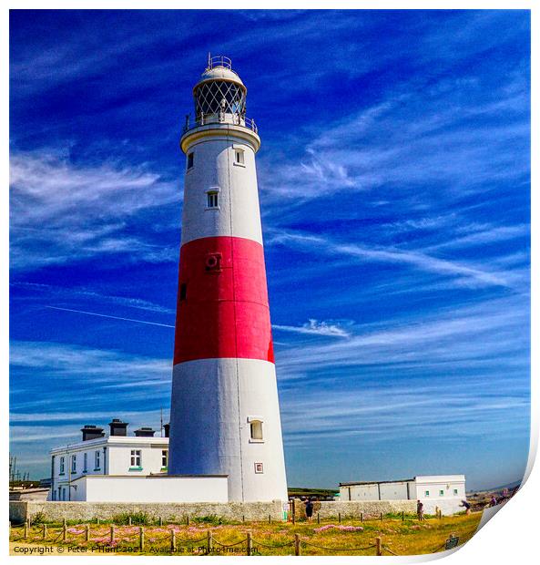 Portland Bill Lighthouse Print by Peter F Hunt