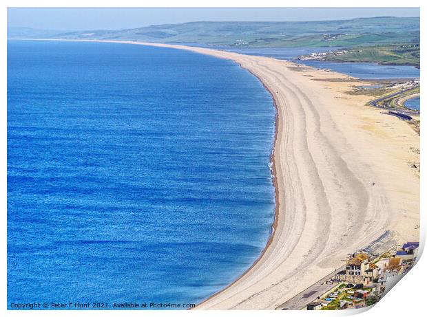 Sea Beach And Lagoon Print by Peter F Hunt