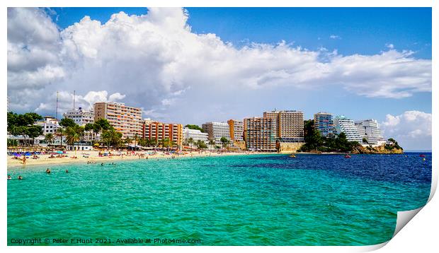Magaluf Mallorca Spain Print by Peter F Hunt
