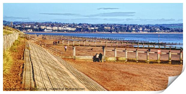 Dawlish Warren To Exmouth Print by Peter F Hunt