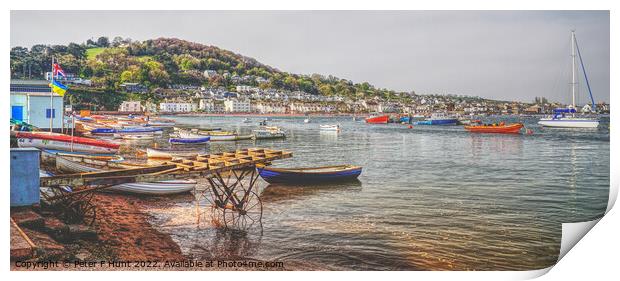 Teignmouth The River Teign And Shaldon Print by Peter F Hunt