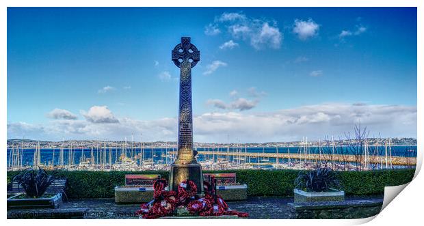 Brixham War Memorial  Print by Peter F Hunt