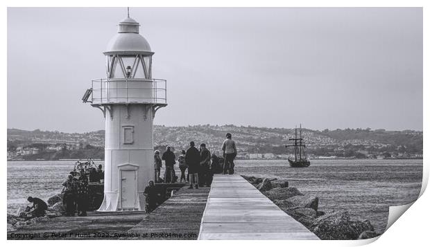 Coming Into Port Print by Peter F Hunt