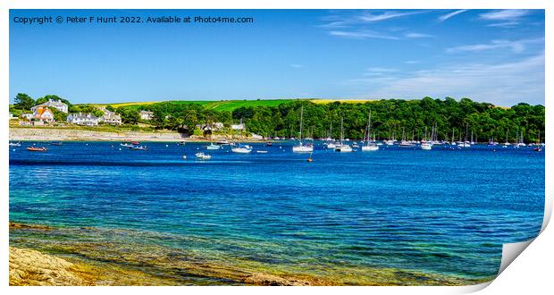 St Mawes On A Summers Day  Print by Peter F Hunt