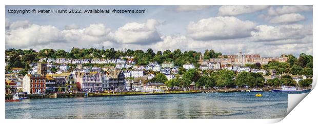 Dartmouth On The River Dart Print by Peter F Hunt