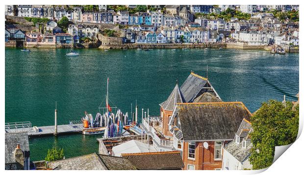 View From The Royal Dart Yacht Club Kingswear Print by Peter F Hunt