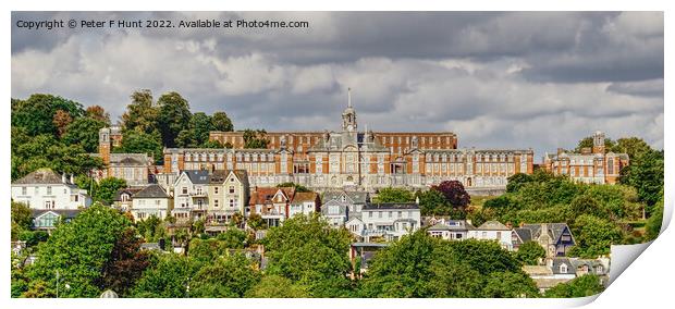 The Naval College Dartmouth Print by Peter F Hunt