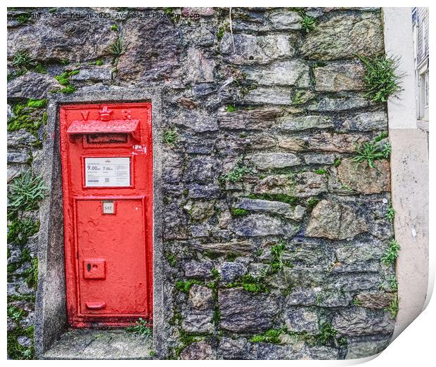 The Victorian Wall Post Box Print by Peter F Hunt