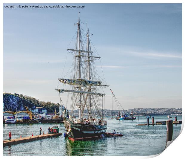 TS Royalist Coming Into Port 5 Print by Peter F Hunt