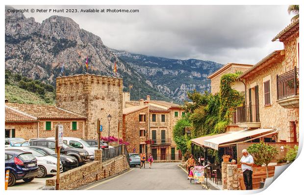 Fornalutx Mountain Village Mallorca  Print by Peter F Hunt