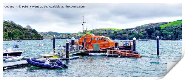 The Salcombe Lifeboat Print by Peter F Hunt