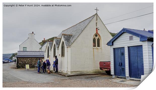 St Andrews Church Beesands Devon Print by Peter F Hunt