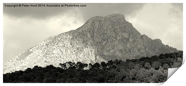 The Mountain Mallorca Spain Print by Peter F Hunt