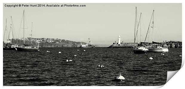 Brixham Outer Harbour Print by Peter F Hunt